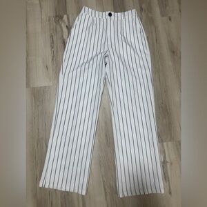 White Striped Pants